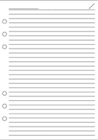 Davinci システム手帳リフィル A5サイズ 徳用ノート 6.5mm罫 ダビンチ/ダヴィンチ