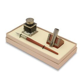 Bortoletti 木製ペン軸 つけペン ギフトセット No45 ガラスペン先 対応 ボルトレッティ/カリグラフィ/デスクトップセット/ボトルインク/ペンホルダー
