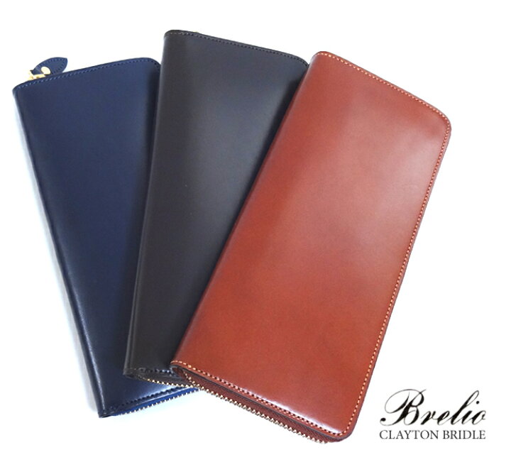 楽天市場】Brelio CLAYTON BRIDLE 長札ラウンドジッパー [107  
