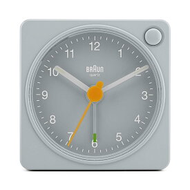 ブラウン アナログ 目覚まし時計/置き時計 アラーム付き グレー BC02XG BRAUN Analog Alarm Clock