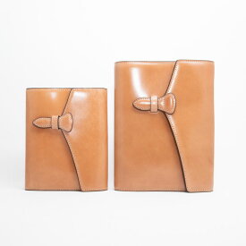 Brelio×NAGASAWA システム手帳 レーデルコードバン ナチュラル Bフラップ M6/バイブル