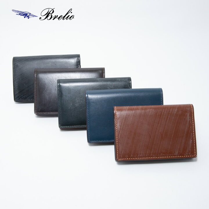 楽天市場】Brelio CLAYTON BRIDLE 名刺入れ風琴マチ [153 