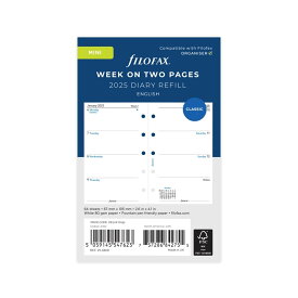 FILOFAX 2025年 システム手帳リフィル M5 見開き1週間 月-日 25-68121 ファイロファックス