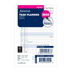 FILOFAX 2025N VXe蒠tB ~j6 o[`JC[vi[ 25-68202 t@Ct@bNX