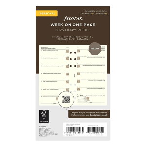 FILOFAX 2025N VXe蒠tB oCu J2TԁiRbgN[j 25-68439 t@Ct@bNX