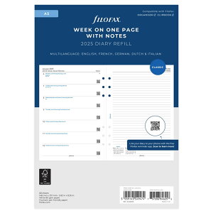FILOFAX 2025N VXe蒠tB A5 J1TԁЖʃ 25-68509 t@Ct@bNX