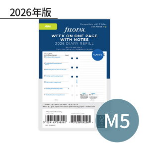 FILOFAX 2026N VXe蒠tB M5 J1T&Жʃ 26-68109 t@Ct@bNX