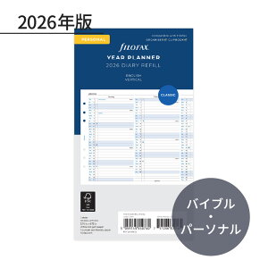 FILOFAX 2026N VXe蒠tB oCu o[`JC[vi[ 26-68402 t@Ct@bNX
