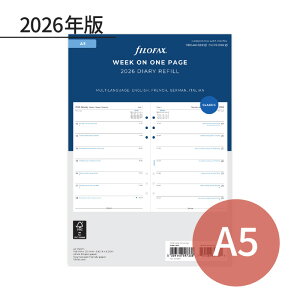 FILOFAX 2026N VXe蒠tB A5 J2T 26-68517 t@Ct@bNX