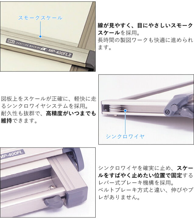楽天市場】マックス A2 平行定規 MP-400FL2 : ナガサワ文具センター