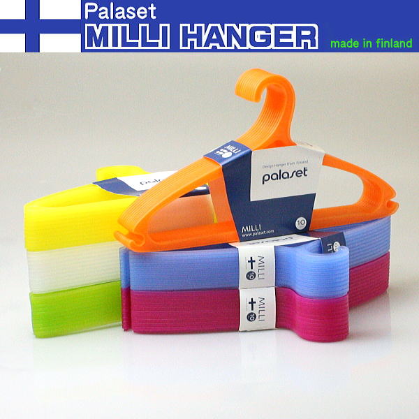ハンガー プラスチック ハンガー 洗濯 ハンガーセット ハンガープラ シャツ用ハンガー カジュアルハンガー プラスチックハンガー セットハンガー 薄型 パラセット MILLI　ハンガー10本セット HANGER