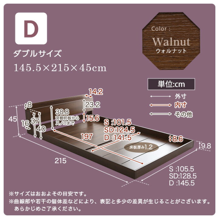 楽天市場】デザインフロアベッド Dサイズ 【Falo-ファロ 