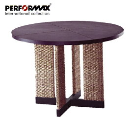 高品質 ウォーターヒヤシンス ダイニングテーブル 円形 ラウンド テーブル 食卓 木製 2人 〜 4人用 センターテーブル アジアン リゾート ホテルライク バリ 高級 アジアン家具 ナチュラル モダン PERFORMAX （受注生産品）