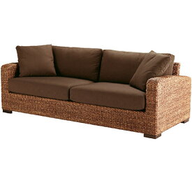 高品質 ウォーターヒヤシンス ソファ 3P 3人掛け ワイド ソファー 三人掛け アジアンソファ リビングソファー バリ リゾート ホテルライク 高級 アジアン 家具 ナチュラル モダン ハワイアン PERFORMAX （受注生産品）