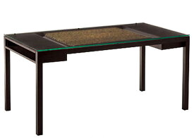 ダイニングテーブル 4人 ～ 6人用 高品質 ウォーターヒヤシンス 食卓 センター テーブル ダイニングセット 長方形 アジアン リゾート バリ 高級 アジアン家具 ナチュラル モダン PERFORMAX （ガラス天板・受注生産品）