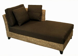 高品質 ウォーターヒヤシンス ソファ デイベッド カウチソファ コーナーソファー アジアン ソファー チェア ソファーベッド 片肘 リゾート バリ ハワイアン 高級 アジアン家具 ナチュラル