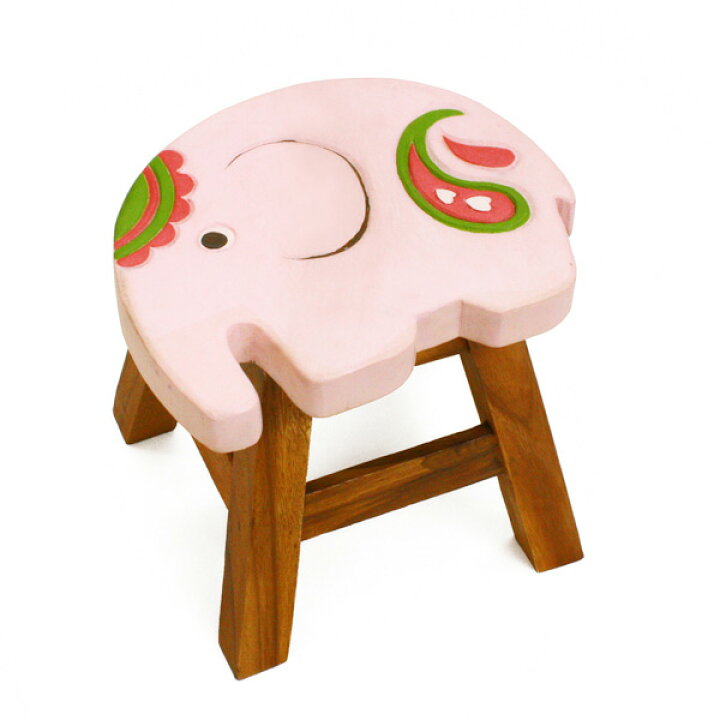 楽天市場】ウッドラウンドスツール（象・シェイプ）-アジアン家具 