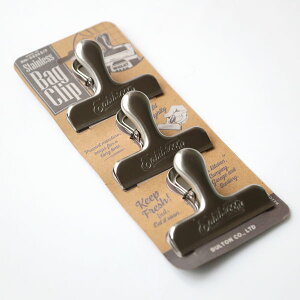 DULTON _g XeX X`[ obO Nbv V[g 3Zbg Stainless steel BAG CLIP Ssize set of 3 ܎~ ܃Nbv Lb`c[ y