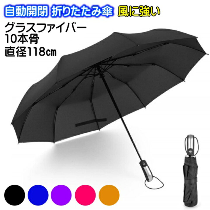 楽天市場 折りたたみ傘 メンズ レディース 自動開閉 大きい 折り畳み傘 大きいサイズ ワンタッチ 撥水 風に強い 丈夫 晴雨 中学生 高校生 大学生 10本骨 ブランド Centrality 楽天市場店