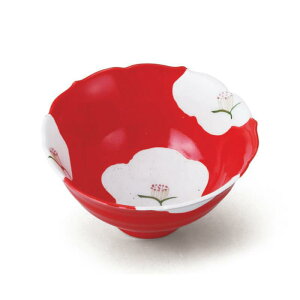 有田焼 紅 梅 六兵衛 中付 11.8cm 小鉢 器 鉢 香の物 先付け 付出し お通し デザート 赤 レッド 白 ホワイト 日本製 国産 おしゃれ ギフト プレゼント 贈り物 母の日 お祝い 和食器 洋食器 中華食