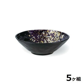 【送料無料】 【5個セット】 Shellmine シェルミン ( バイオマス食器 ) 丸鉢 143 丸 鉢 箔 舞踊塗 14.3cm 280cc 食洗器対応 耐熱温度 200℃ 全面塗装品 非プラスチック 地球環境 エコ 日本製 国産 食器洗浄機 陶器 漆器 塗 食器 和食器 洋食器 飲食店 業務用 金 銀