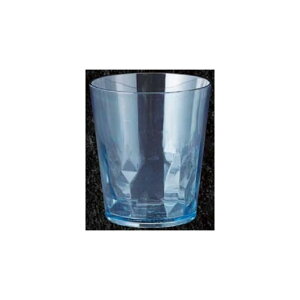 ECOZEN 樹脂 クリスタル タンブラー クリア ブルー スモーク 8cm 9cm 280ml エコゼン 食洗機 食器洗浄機 対応 耐熱 100℃ 耐冷 −40℃ プラ プラスチック 軽い 丈夫 割れない グラス コップ カット 透