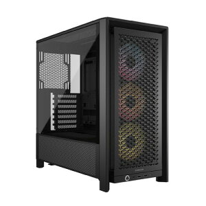 CORSAIR FRAME 4000D RS ARGB ���W���[�����n�C�G�A�t���[�~�b�h�^���[ PC �P�[�X�A�u���b�N ������ 360 mm ���W�G�[�^�[�𓋍ډ\ - ASUS BTF�AMSI Project Zero�AGigabyte Project Stealth �ɑΉ� Corsair RS ARGB �t�@