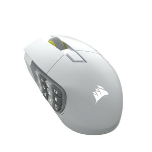 CORSAIR SCIMITAR ELITE WIRELESS SE MMO���� 16�{�^���Q�[�~���O - �z���C�g CH-9314011-AP
