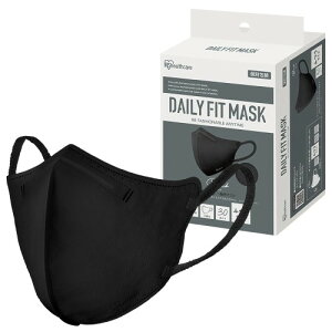 [�A�C���X�I�[���}] ���̃}�X�N 30���� �u���b�N �ӂ��T�C�Y � �s�D�z�}�X�N DAILY FIT �����ɂ��Ȃ�Ȃ� RK-F30BK