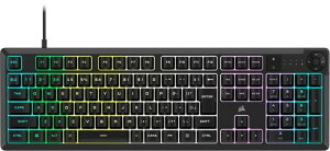 CORSAIR K55 CORE RGB ���{��QWERTY�Q�[�~���O�L�[�{�[�h iCUE�Ή� 10 �]�[�� RGB 4�̐�p���f�B�A�L�[ �É����Ɖ������̃X�C�b�` 300ml �h�H CH-9226C65-JP