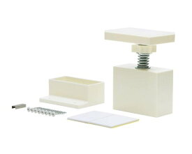 平安伸銅工業 LABRICO DIY収納パーツ 2×4アジャスター強力タイプ オフホワイト 最大使用荷重40kg EXO-1