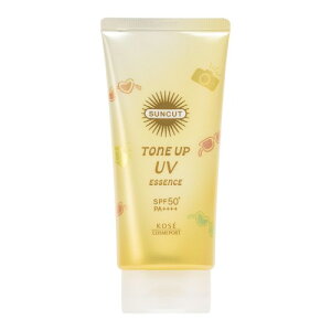 Suncut �T���J�b�g �g�[���A�b�v UV �G�b�Z���X SPF50+ PA++++ UV�ϐ����� �������C�G���[ 80g ��E���炾�p ���Ă��~�� ���e�t70%�z�� ���ω��n �F�����E�N�}�␳ �ԕ��E�ق���EP2.5�u���b�N KOSE