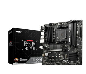 MSI B550M PRO-VDH AMD Ryzen 5000/4000G/3000�V���[�Y�v���Z�b�T�Ή� Socket AM4 DDR4 PCIe4.0�Ή� Micro-ATX �}�U�[�{�[�h MB6468