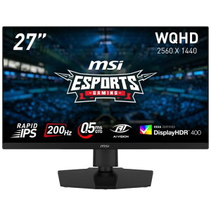 MSI �Q�[�~���O���j�^�[ MAG 274QPF E20 27�C���`/WQHD/RAPID IPS�p�l��/200Hz/0.5ms(GTG�A�ŏ��l)/DisplayHDR 400/PIP/PBP/HDMI2.0b/DP 1.4a/USB Type-C/�c����]�E��������/�s�{�b�g/VESA100/���[�J�[3�N�ۏ�