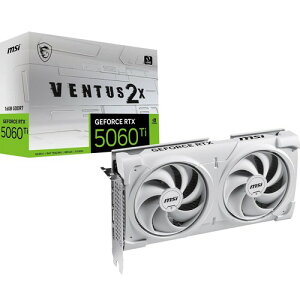 MSI GeForce RTX 5060 Ti 8G VENTUS 2X OC WHITE PLUS �O���t�B�b�N�X�{�[�h VD9194