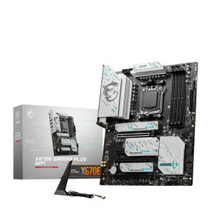 MSI X670E GAMING PLUS WIFI AMD Ryzen 7000/9000 �V���[�Y�Ή��z���C�g�V���o�[�̑�^�q�[�g�V���N�𓋍ڂ��A�Q�[�~���O�����ɖL�x�ȋ@�\�������ATX�}�U�[�{�[�hMB6466