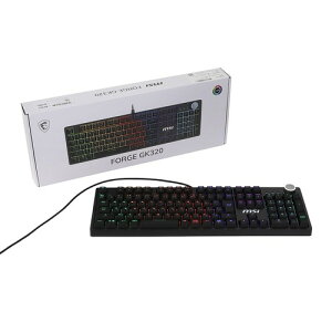 MSI FORGE GK320 RED JP ���J�j�J�� RGB �Q�[�~���O�L�[�{�[�h 108�L�[ ���{��z�� �z�b�g�X���b�v�Ή� KB0927