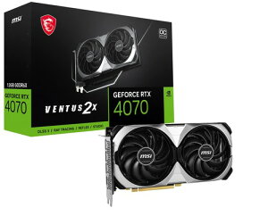 MSI GeForce RTX 4070 VENTUS 2X 12G OC �O���t�B�b�N�X�{�[�h VD8471