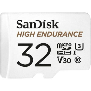 SanDisk 32GB High Endurance Video MicroSDHC Card with Adapter for Dash Cam and Home Monitoring Systems - C10, U3, V30, 4K UHD, Micro SD Card - SDSQQNR-032G-GN6IA