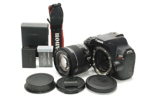 Canon �f�W�^����჌�t�J���� EOS Kiss X10 �W���Y�[���L�b�g �u���b�N KISSX10BK-1855ISSTMLK