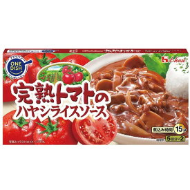 House ハウス 完熟トマトのハヤシライスソース(大箱) 184g×10個[お肉と玉ねぎをフライパンで調理するだけ! 時短調理15分・ワンディッシュ]