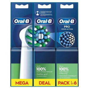 Oral-B ���� �d�����u���V�p �ւ��u���V �v���V���[�Y �}���`�A�N�V�����u���V/PRO CROSS ACTION 6�{�� EB50RX-2+2+2 [���s�A���i]