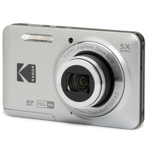 KODAK (�R�_�b�N) PIXPRO FZ55-GRY 16MP CMOS�Z���T�[ �f�W�^���J���� ���w5�{�Y�[�� �L�p28mm 1080P�t��HD���� 2.7�C���`�t�� �u���M���O�J�����A�O���[