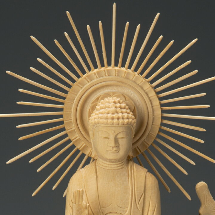 楽天市場】【ポイント10倍】仏像 仏像 桧木 阿弥陀如来 立像 八角台座 