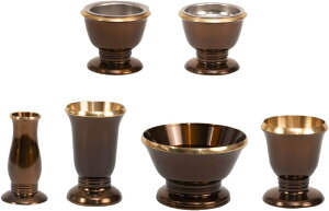 【マラソン限定|10%クーポン配布中】仏具 セット【モダン仏具セット 想々型2.5寸 6点】【ワイン ピンク ブラウン】【国産仏具】【家具調用仏具】【モダン仏壇】 小物
