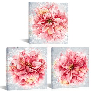 【3枚セット】ポスターフレーム アートフレーム キャンバス ポスター 30×30cm インテリア 絵 絵画 インテリア 北欧 壁掛け 絵 フレーム 額縁 ポスター 壁掛け 壁飾り おしゃれ アートパネル 花