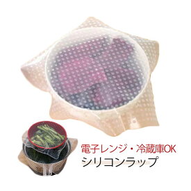 シリコンラップ 4枚セット 繰り返し使える 食品保存用 マルチラップ 密閉 電子レンジ対応 エコ シリコン製 蓋 ラップ 大サイズ