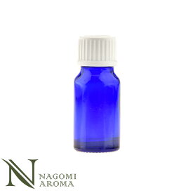 遮光ビン 10ml（ブルー） 白キャップ＆ヴァーティカルドロッパー 【 遮光瓶 ガラス瓶 薬瓶 調合　保存 アロマオイル エッセンシャルオイル 精油 キャリアオイル フレグランスオイル 香水 手作り 】