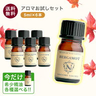 【今だけ希少精油選べる】アロマオイル エッセンシャルオイル 選べる 各5ml×6本 お試し 精油 セット 【…