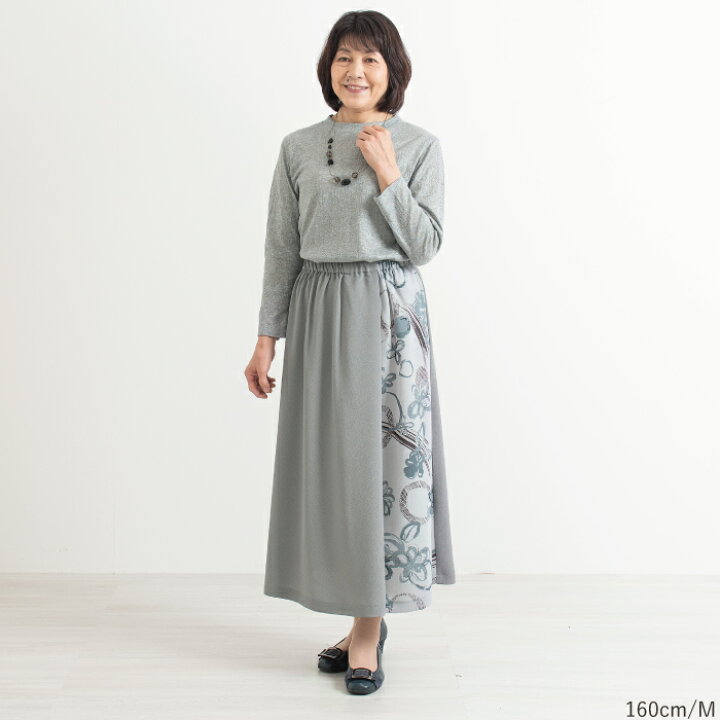 楽天市場】【日本製】 和柄ちりめん 切替スカート 母の日 レディース 